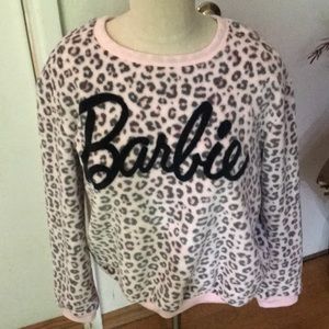 Worn once- Super Cute & Soft Barbie Sweatshirt